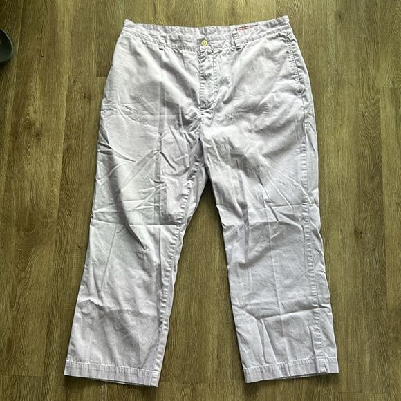 Vineyard Vines Chinos Light Purple Size 38X26 100% Cotton Preppy - Picture 2 of 5